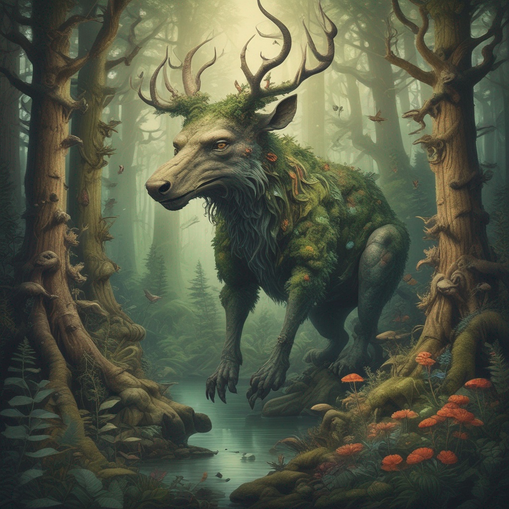 Jabberwok psychedelic acid trance artwork