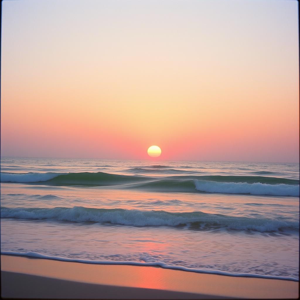 The sun melts low artwork