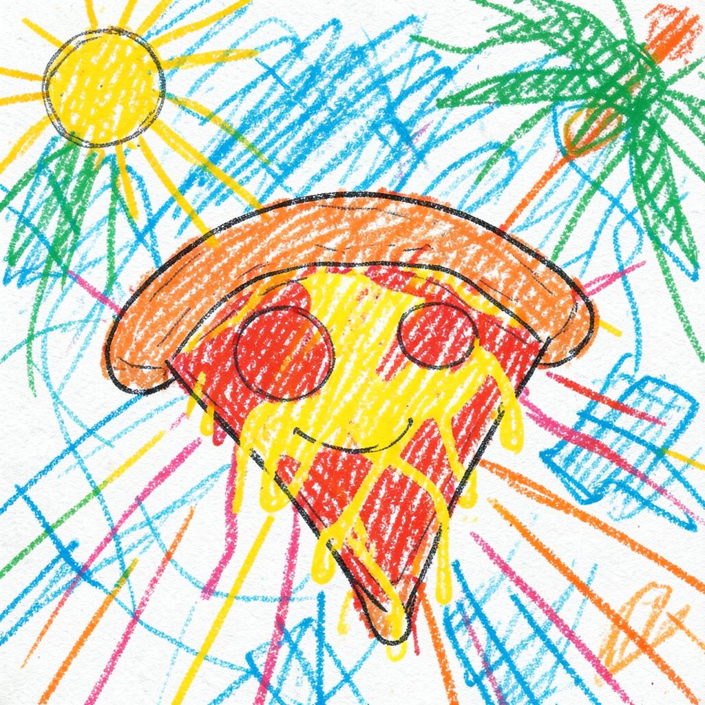 お昼はピザにして artwork