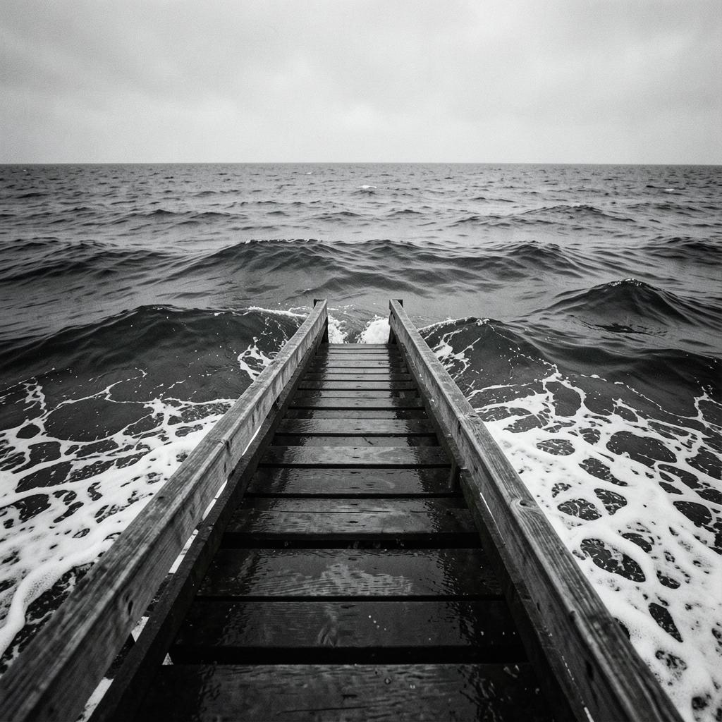 Escalera a la marea artwork