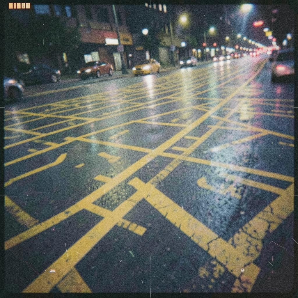 taxi lines artwork