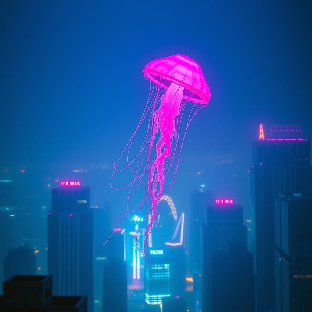 ピンクのjellyfish artwork