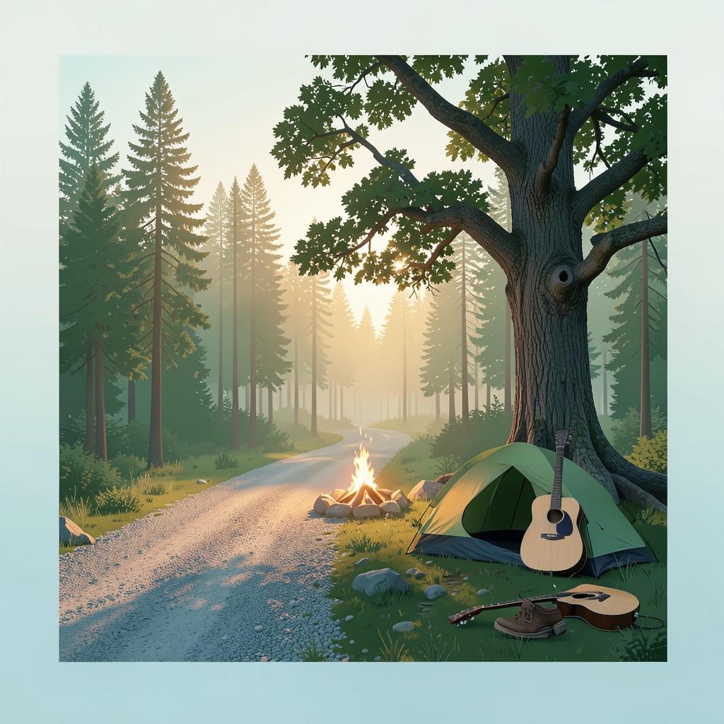 Pine-Needle Sunshine in the Sticks artwork