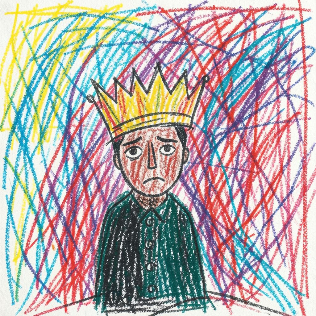 The Man behind the Crown artwork
