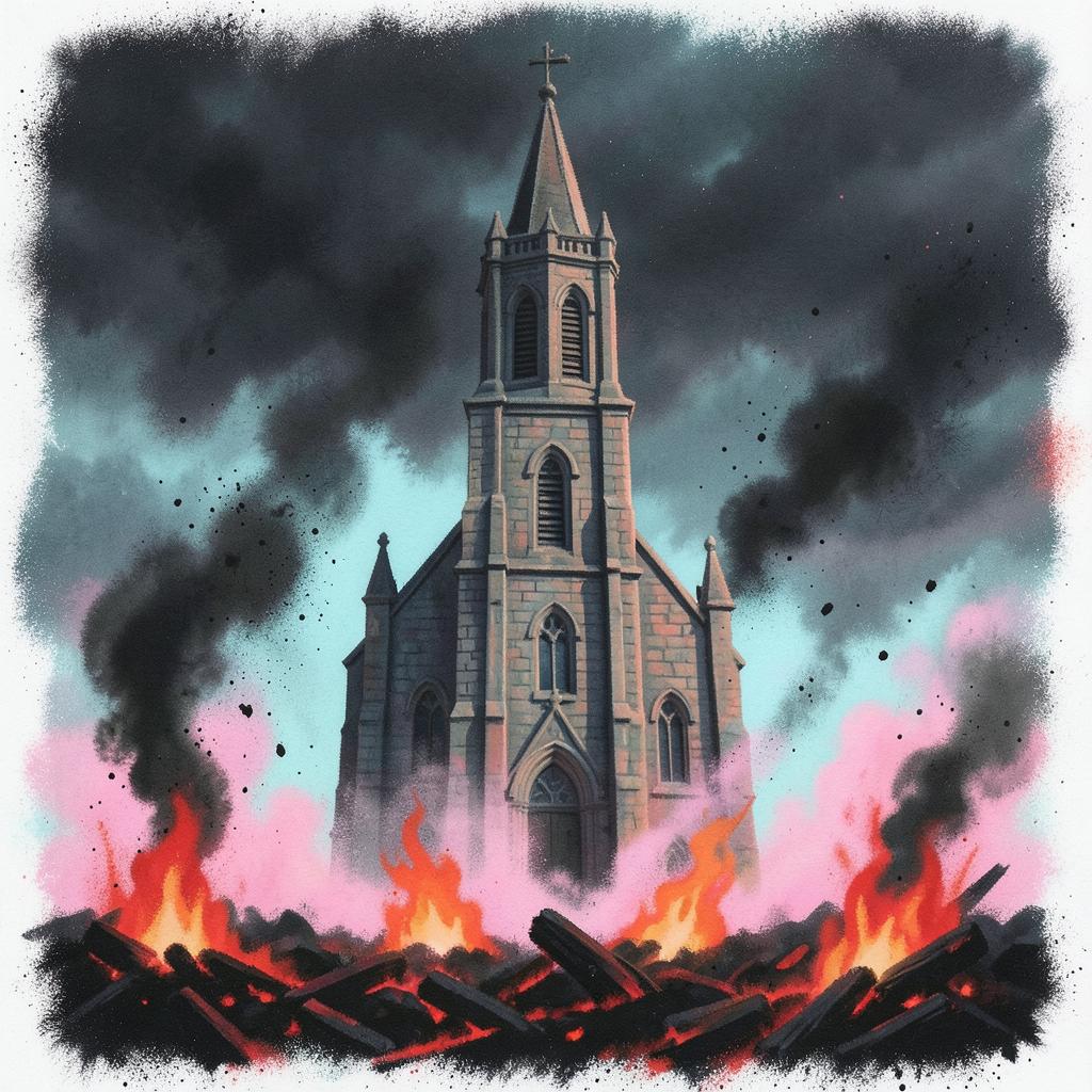 Gäddeholm in the Fire artwork