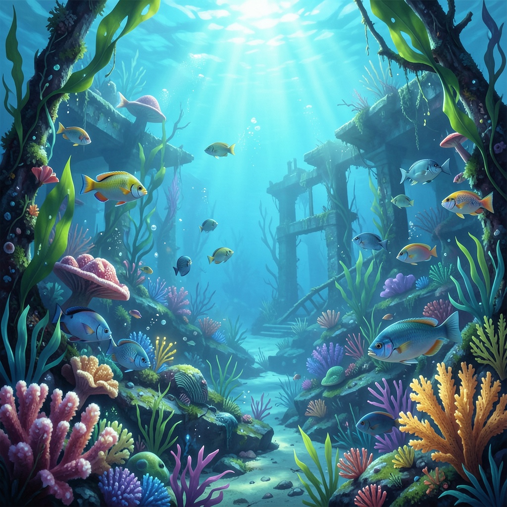 into the Deep Blue World artwork