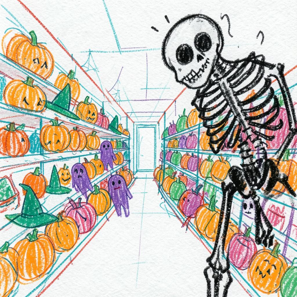 Aisle Blue - Halloween decorations already? 2