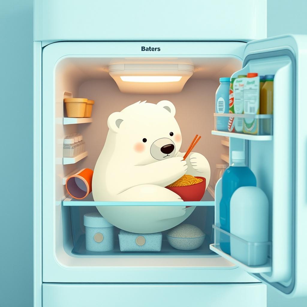 Polar Bear Frigidaire artwork