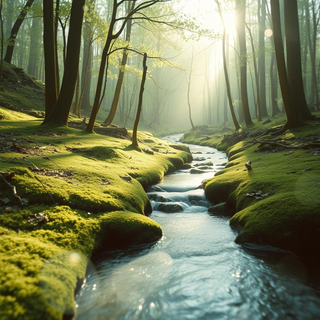 528Hz Rest by the stream -0g artwork