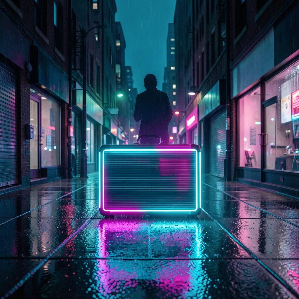 Neon Suitcase artwork