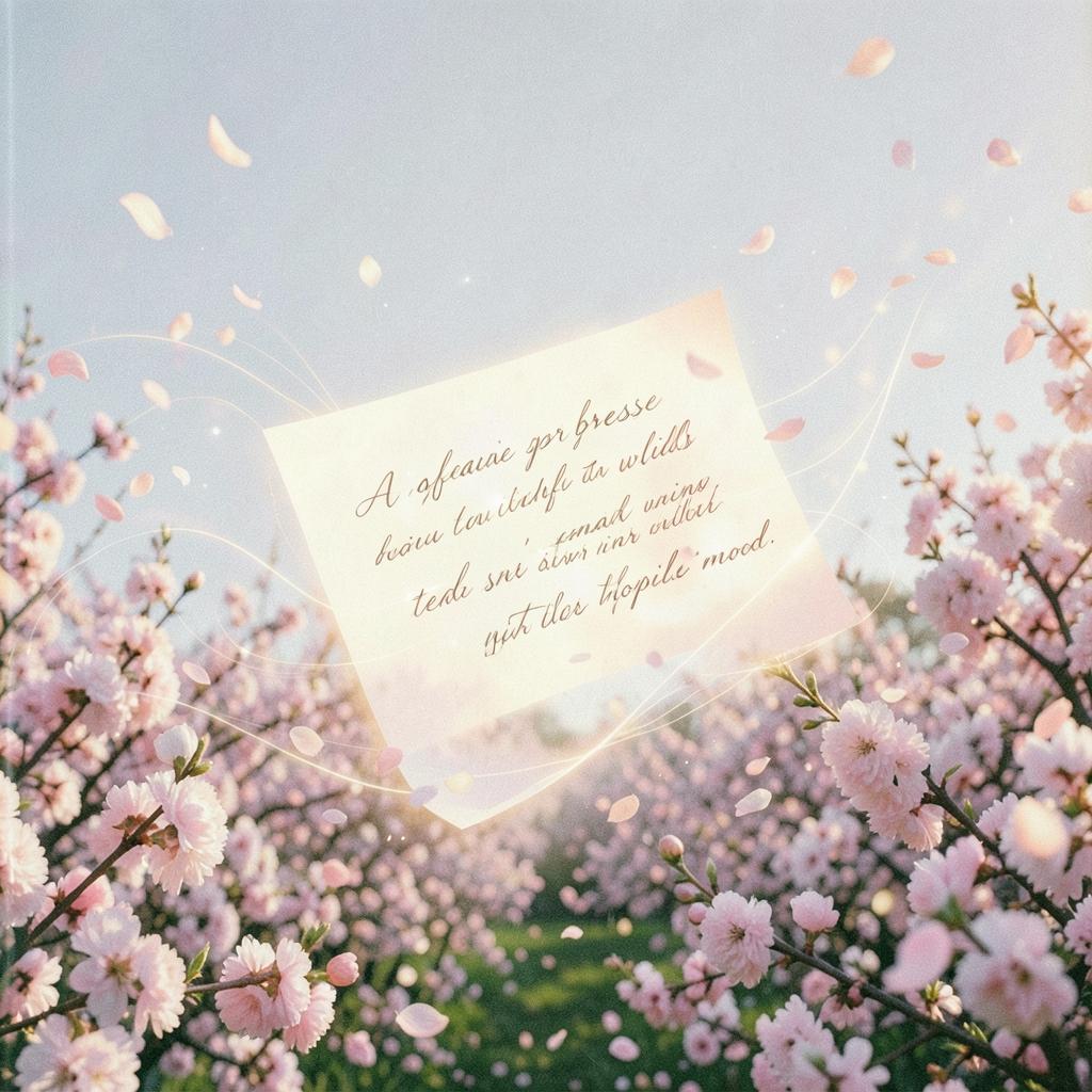 春風が届けてくれたキミからの手紙（Spring Breeze & Letter） (Edit) artwork