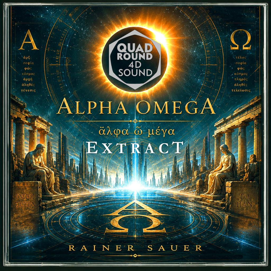 „ALPHA OMEGA ἄλφα ὦ μέγα QUADROUND EXTRACT“ by Rainer Sauer