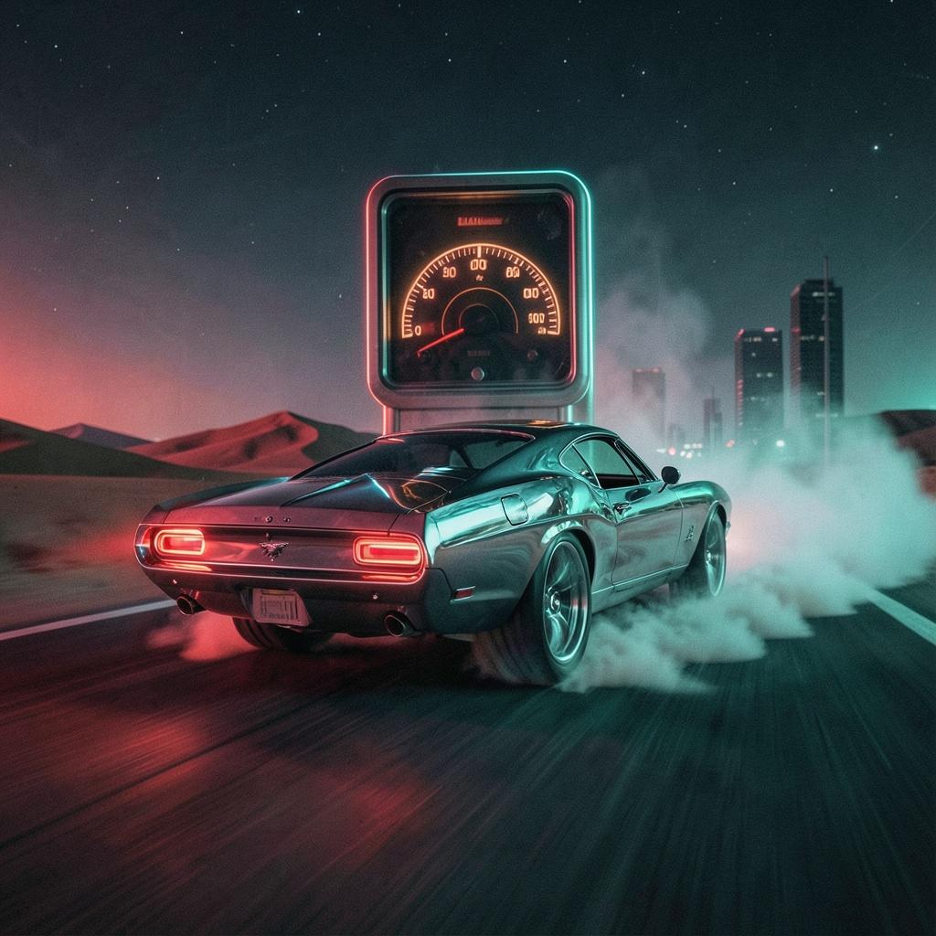 85 Mustang Gears artwork