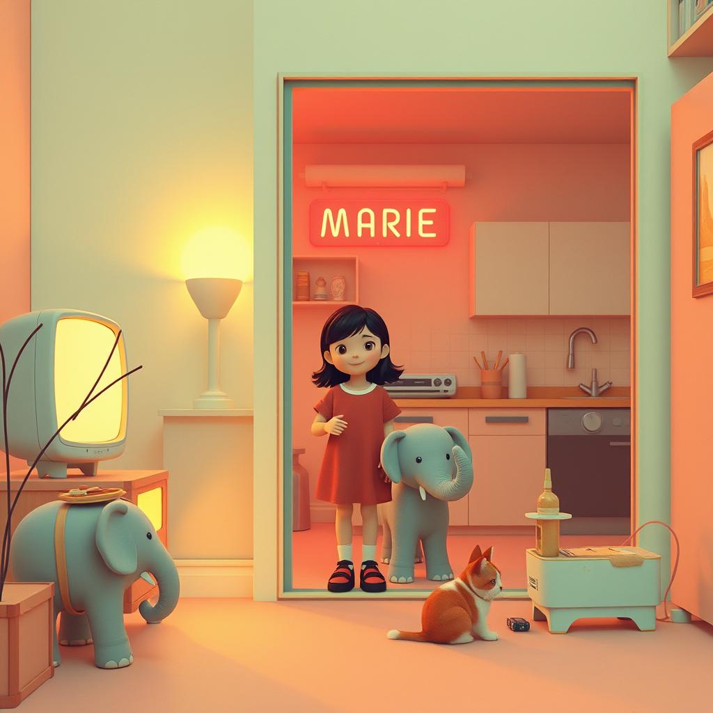 A girl named Marie artwork