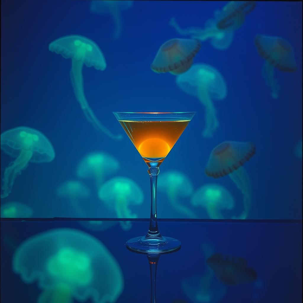 I Found God in a Kelp Martini Bildmaterial