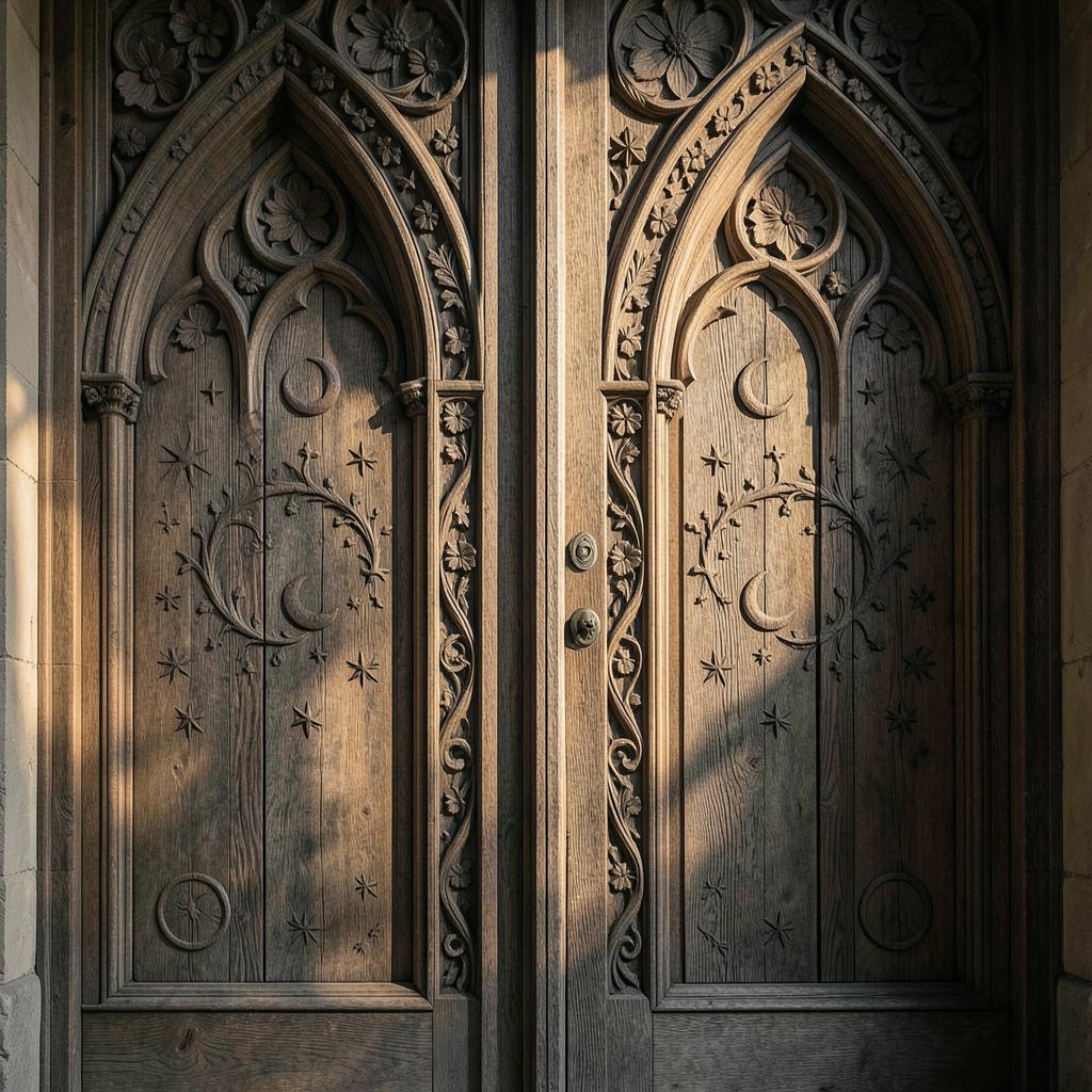Ozdobne gotyckie drzwi z Biechowa artwork