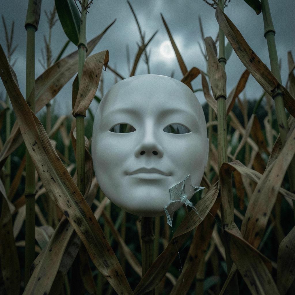 Mask in the Cornfield artwork