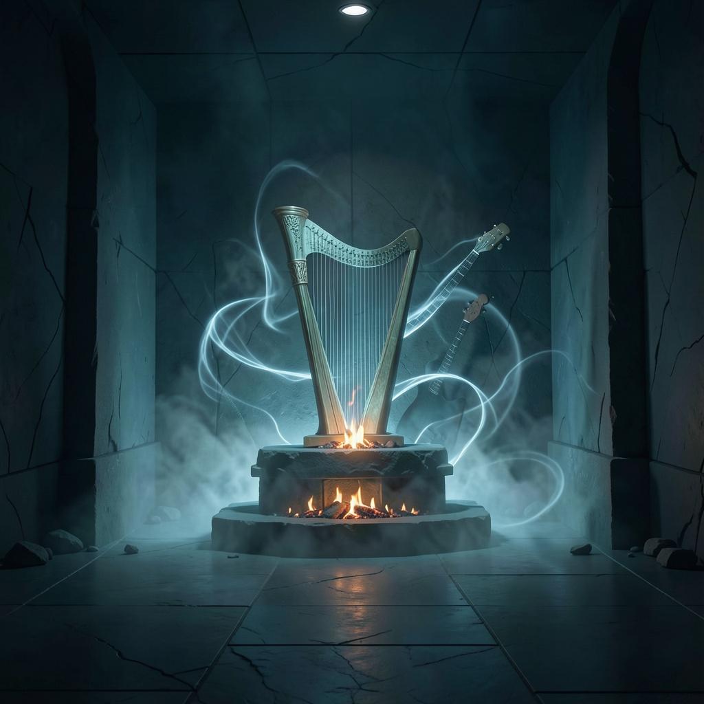 What lives in sacred fire? (wind) artwork