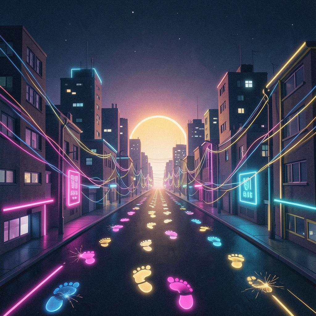City Glow Feet artwork