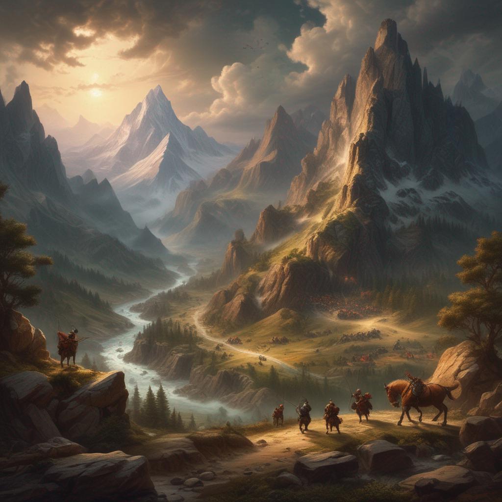 Dwarves' Battle in the Goblin Tunnels artwork