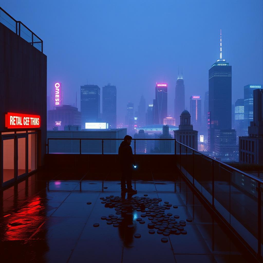 Black Coin Rain-DJ spacecloud artwork