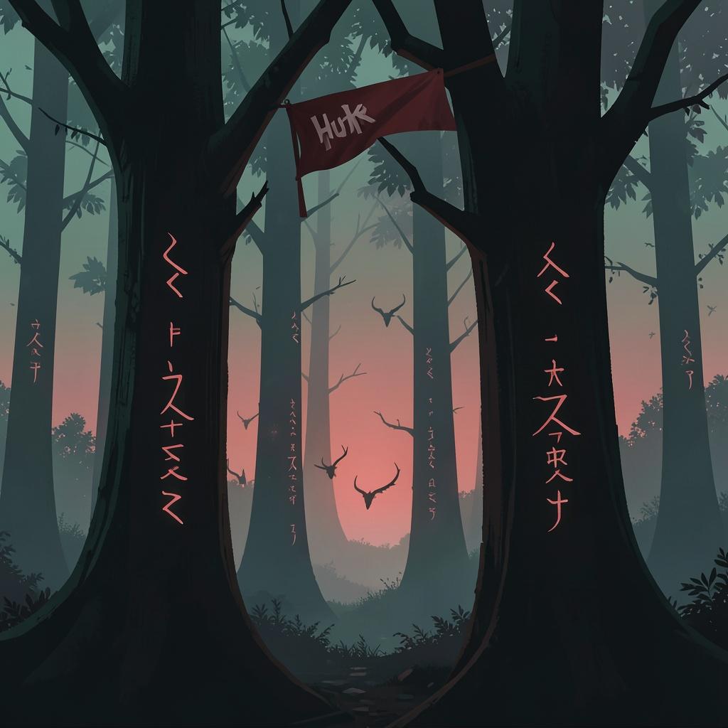 The Hunt in the Black Woods artwork