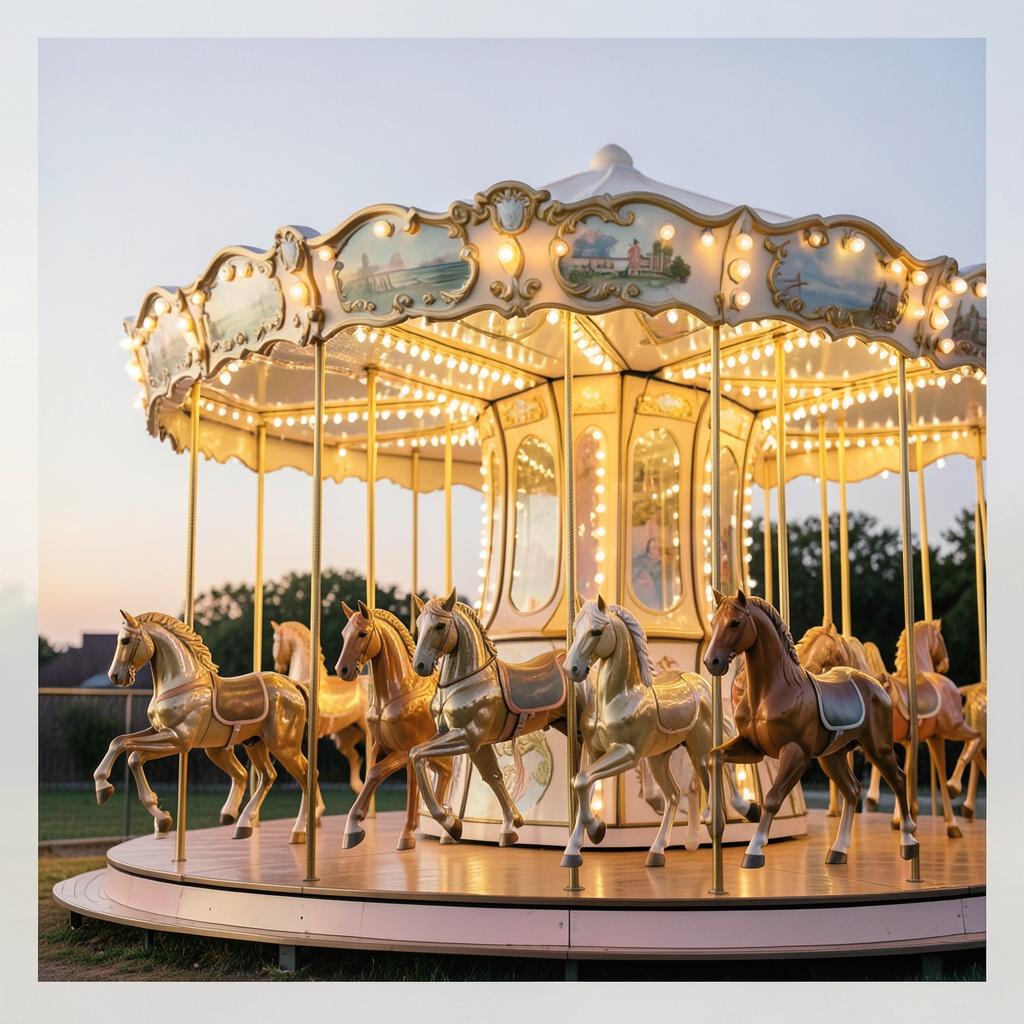 Carousel Daydream - Whimsical Office Glow artwork
