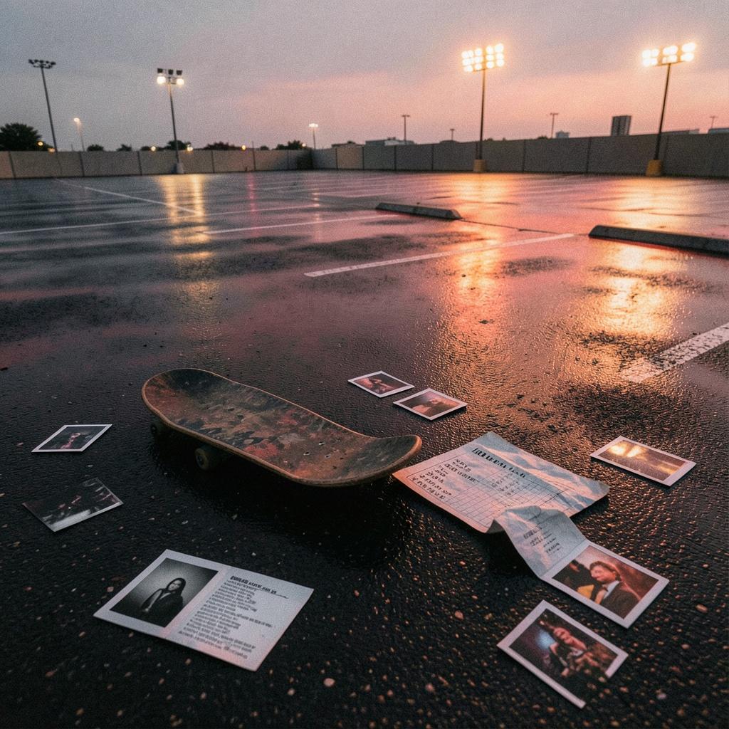 Empty Parking Lot Polaroids artwork