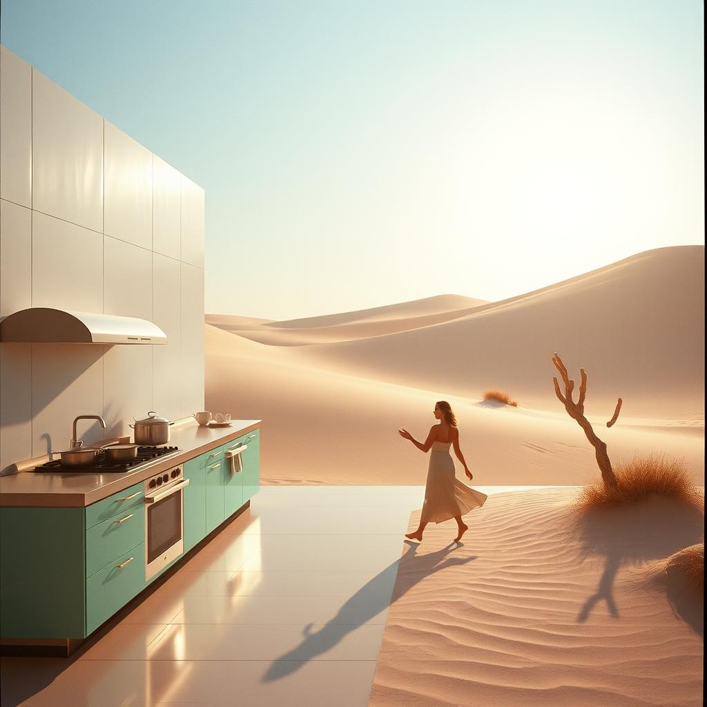 1. The harmonious kitchen artwork
