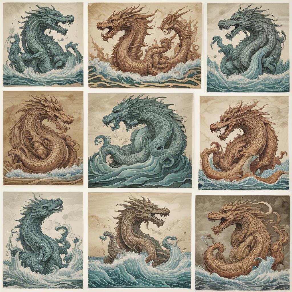 carved dragons artwork