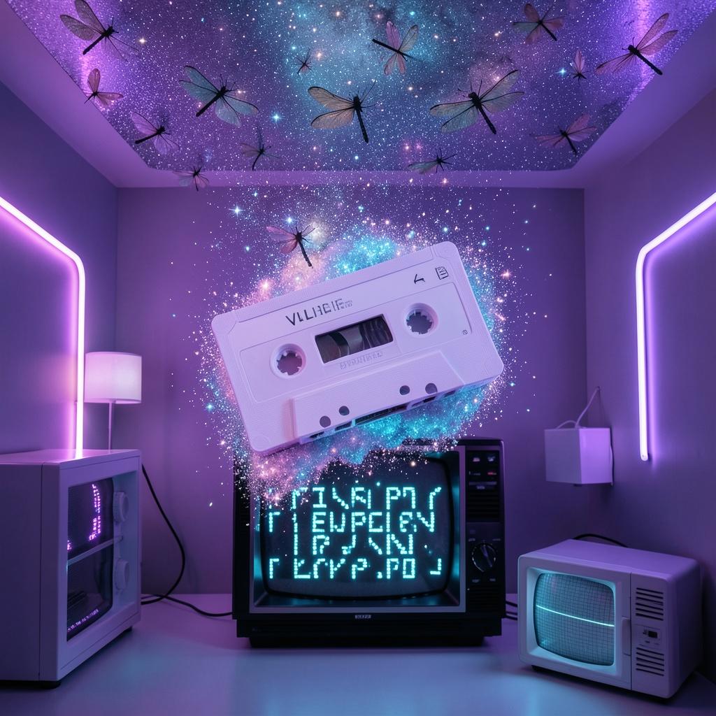"VHS Glitter" artwork
