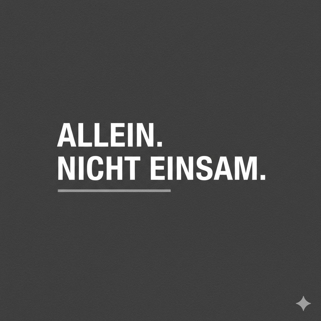 Allein - nicht einsam