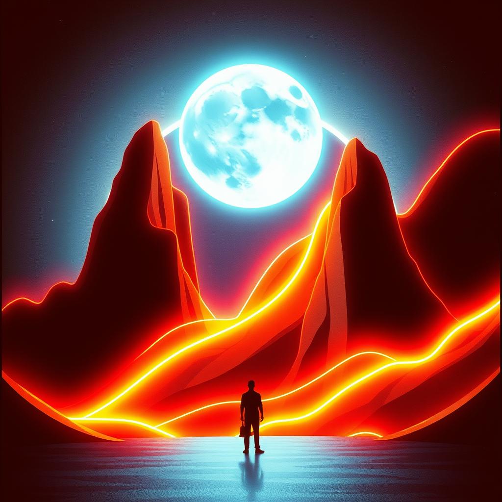 neon moon artwork