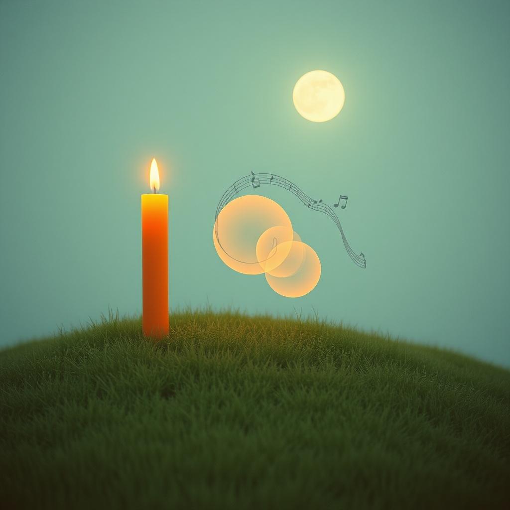 みかんの蝋燭 | Suno lyrics, lê thị huệ poetry artwork