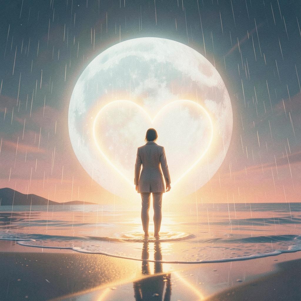 아픈 마음 비에 젖어 artwork