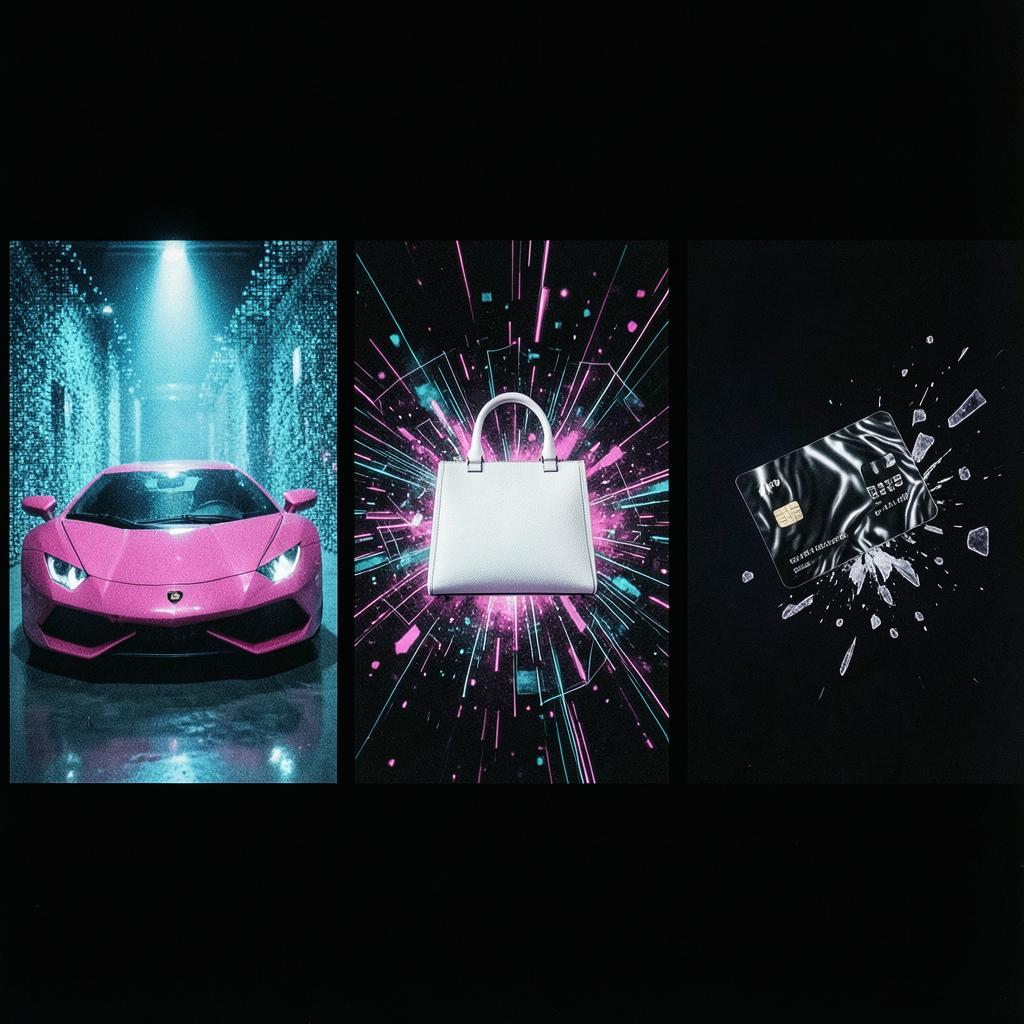 Credit card crash artwork