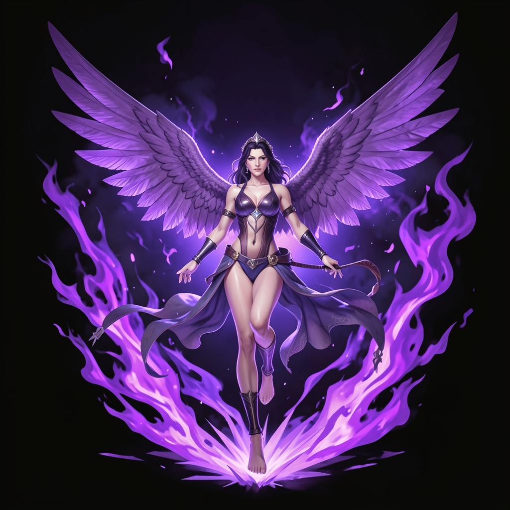 Purple wings artwork