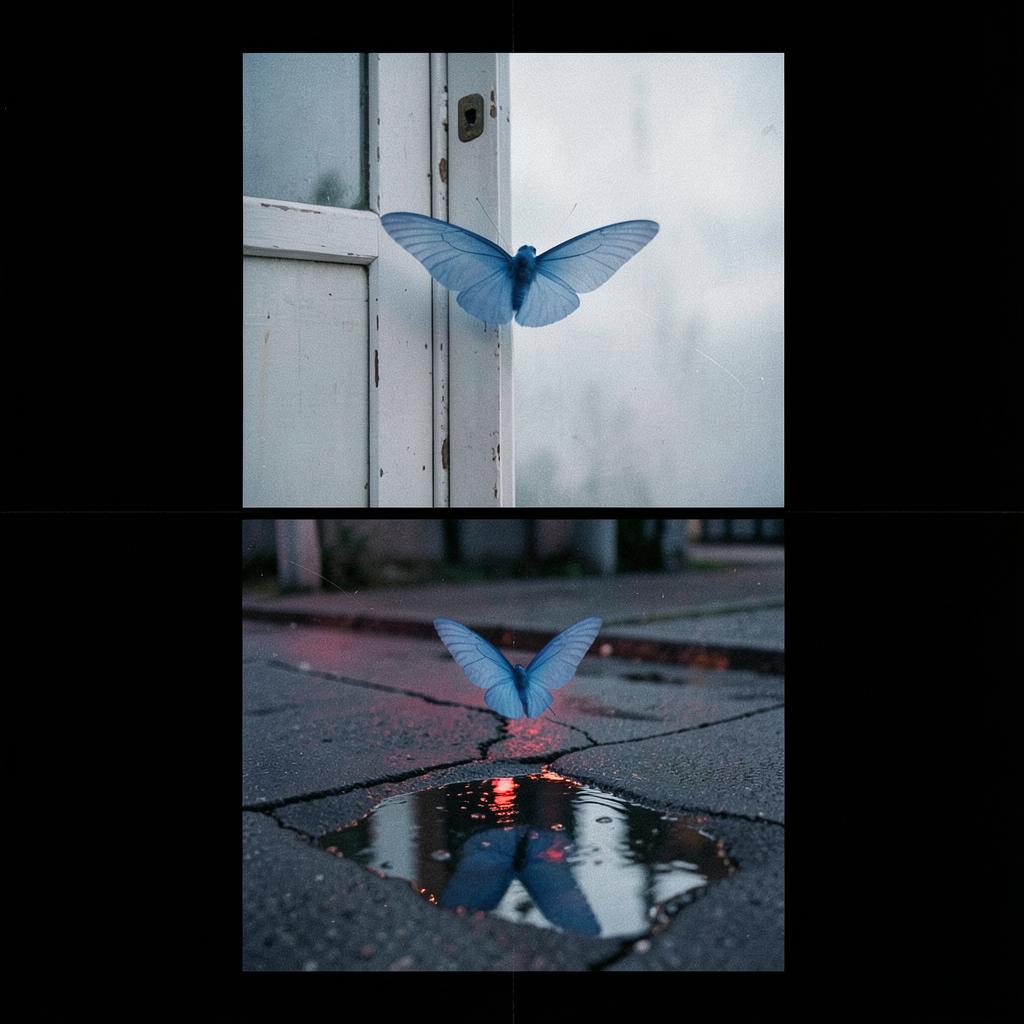 One Blue Wing| A Sinister Sister Creative Production artwork