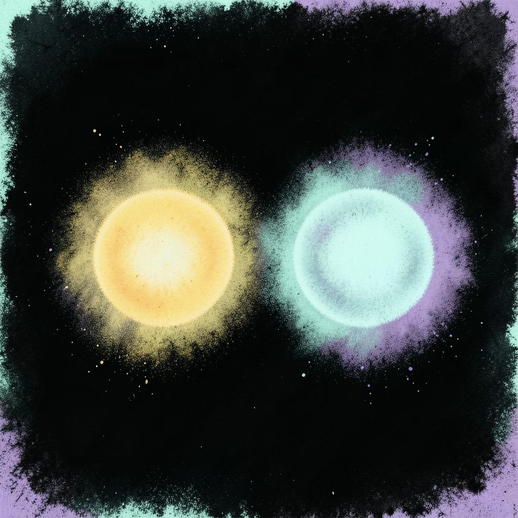 Two Lights on a Dark Road · artwork