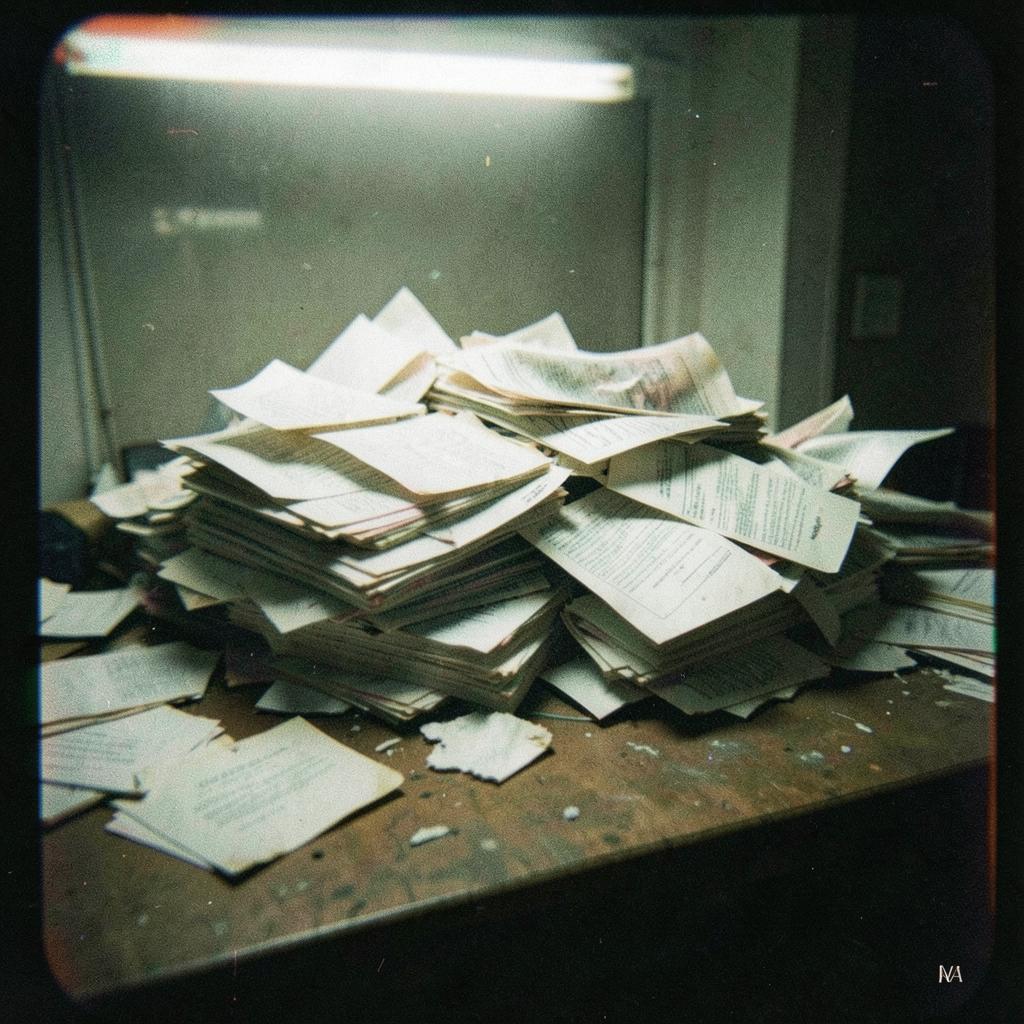 Paralyzed by Paperwork [Dark - Heavy Metal] artwork
