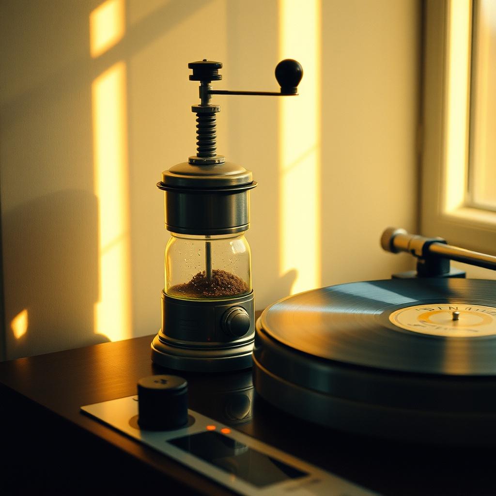 Coffee Grinder Glow artwork