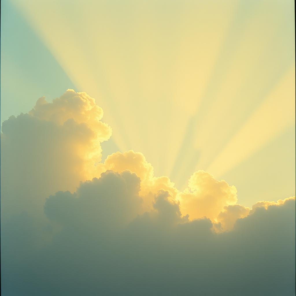 “He Came on the Clouds artwork