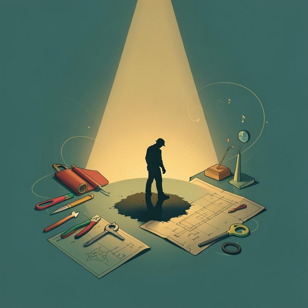 Working man artwork