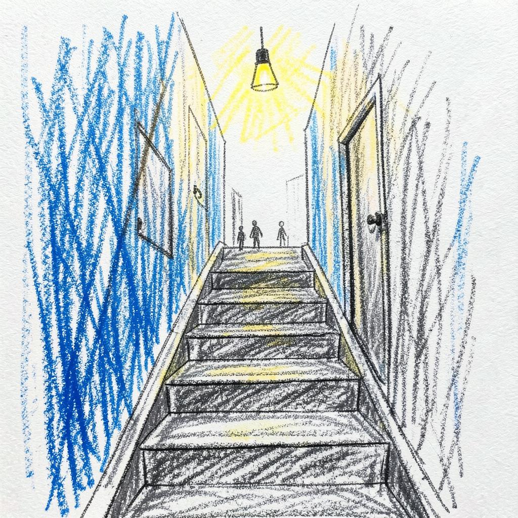 Cover artwork for the selected UK drill generation Cold Stairwell
