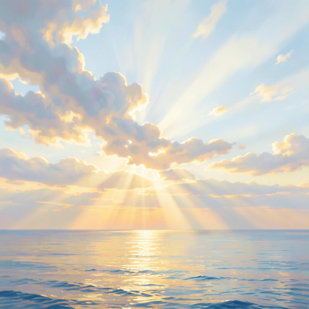 Sunbeams in the Clouds artwork