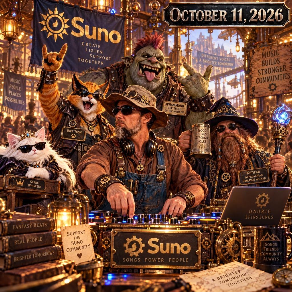 Neon Glitching Tier 7 Discord Suno Stream: October 11, 2026
