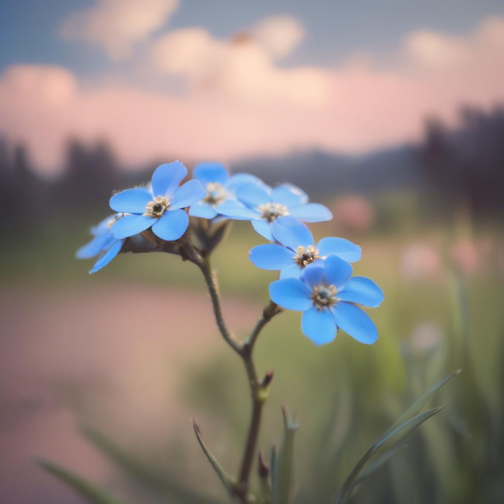I'm your blue forget-me-not artwork