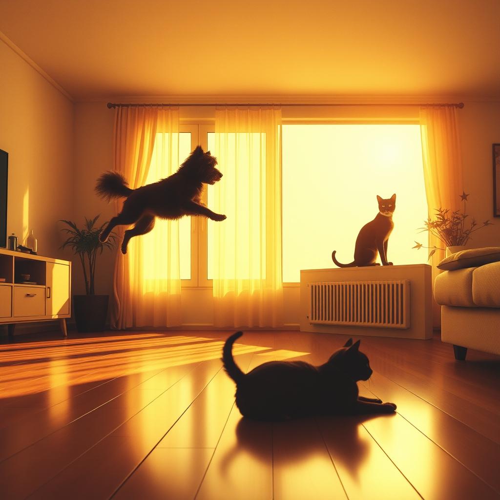 Un chien une chatte artwork