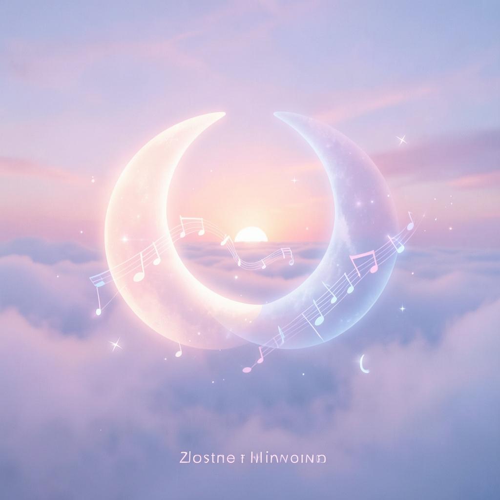 二つの月が溶け合うピアノ artwork