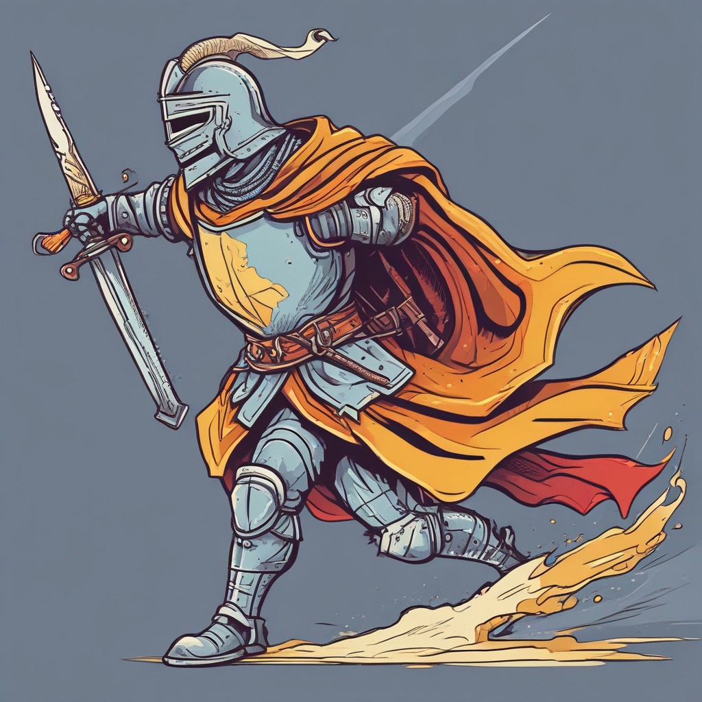 The Clumsy Knight Wins the Tournament artwork